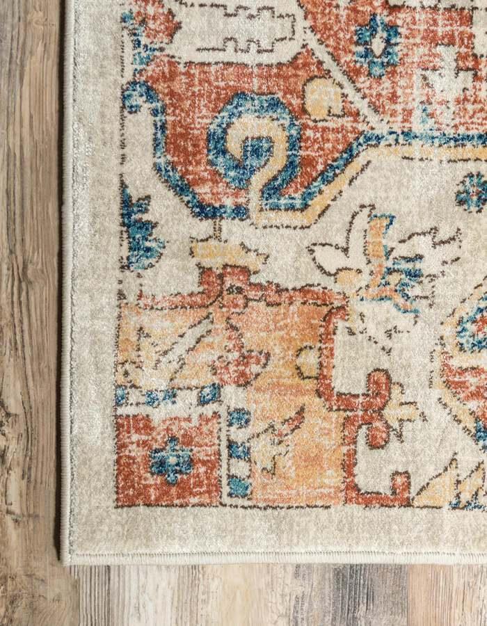 Unique Loom Indoor Rugs - Oslo Bohemian 10x13 Rectangular Rug Beige