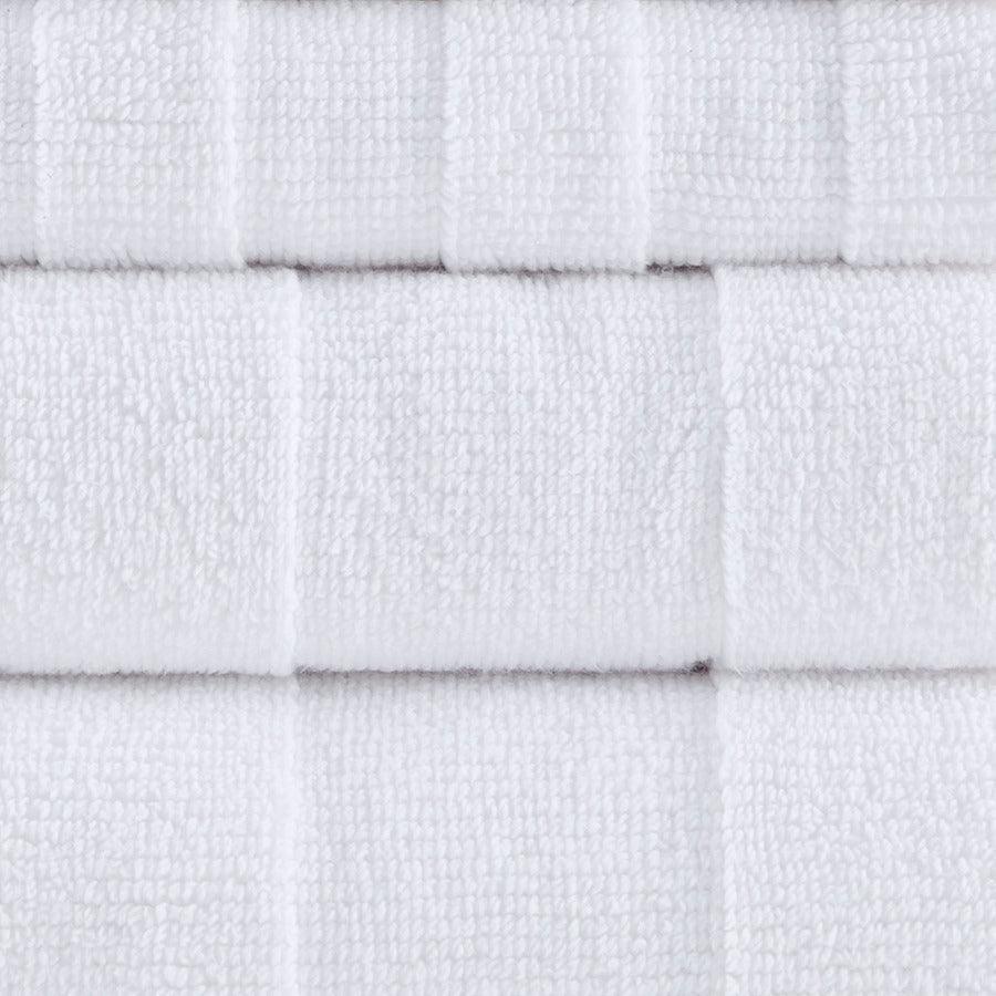 Shop Parker Textured Solid Stripe 600GSM Cotton Bath Towel 6PC Set