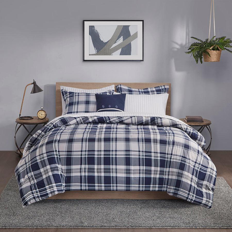 Madison Park Essentials Merritt Comforter (Set) Navy Cal King