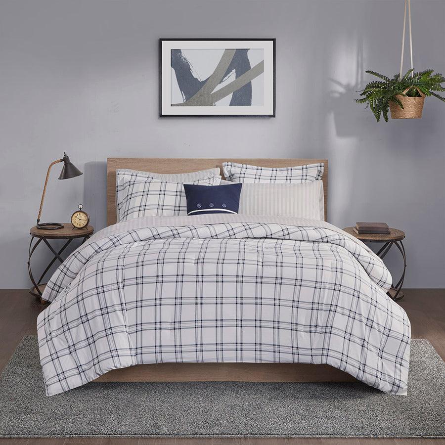 Madison Park Essentials Merritt Comforter (Set) Navy Cal King