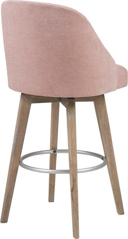 Olliix.com Barstools - Pearce Counter Stool With Swivel Seat Pink