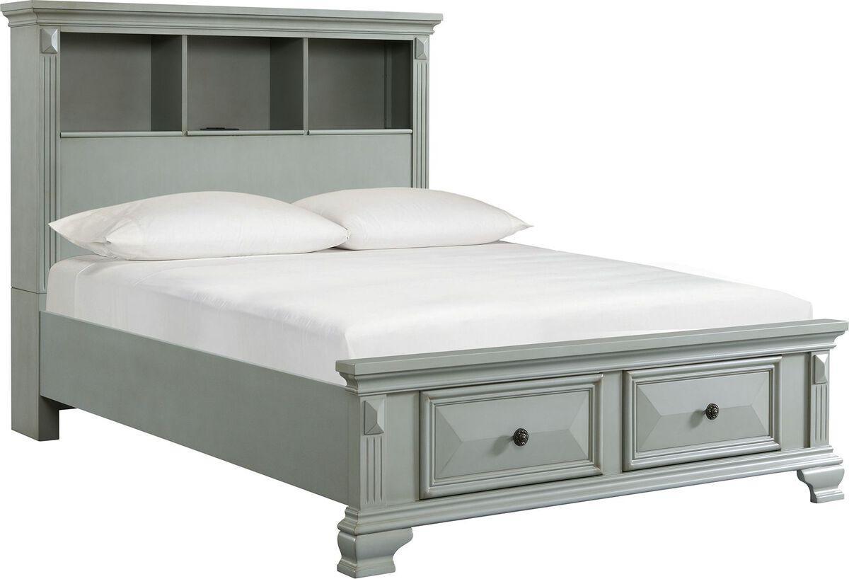 Elements Bedroom Sets - Picket House Furnishings Trent Full Storage 5PC Bedroom Set in Gray