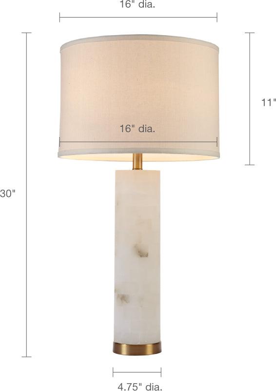 Olliix.com Table Lamps - Prague Table Lamp White