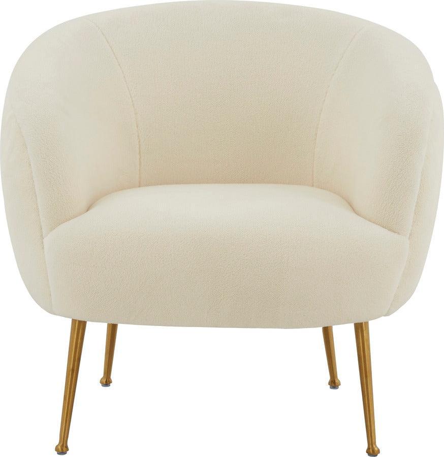 Tov Furniture Accent Chairs - Presley Faux Sheepskin Chair