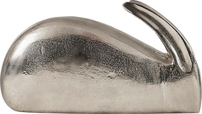 Olliix.com Decorative Objects - Rabbit Transitional Object 12.2"Lx6.7"Wx3.7"H Nickel