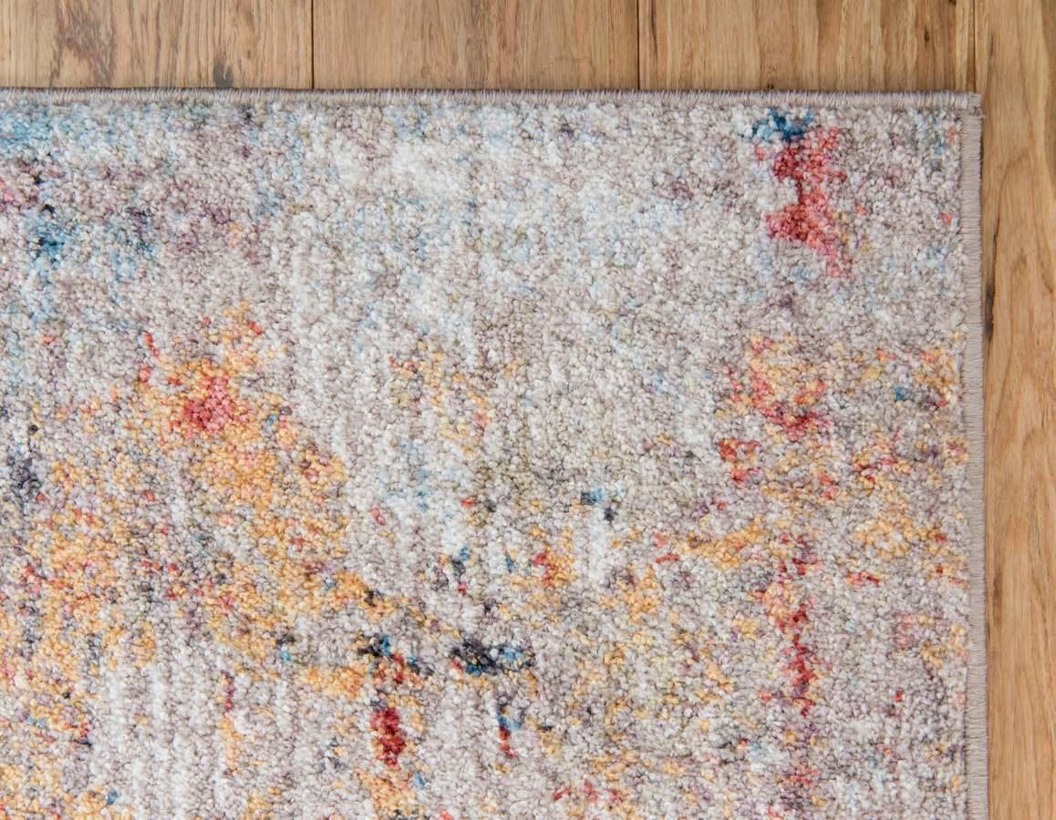 Rainbow Abstract 10x13 Multi & Beige Rug