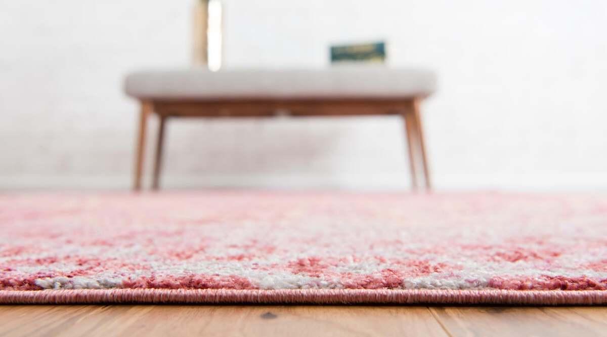 Unique Loom Indoor Rugs - Rainbow Bohemian 10x13 Rectangular Rug Pink