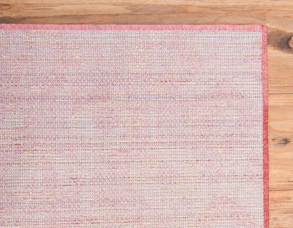 Unique Loom Indoor Rugs - Rainbow Bohemian 10x13 Rectangular Rug Pink