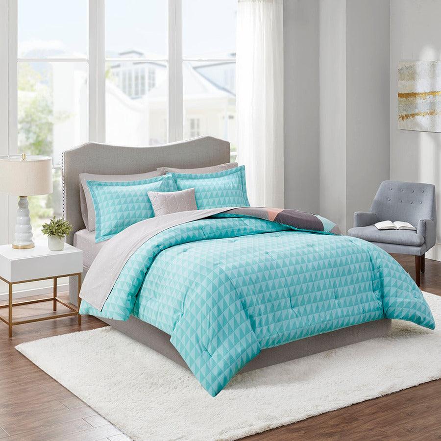 Shop Remy Queen Reversible Complete Modern Contemporary Bed Set