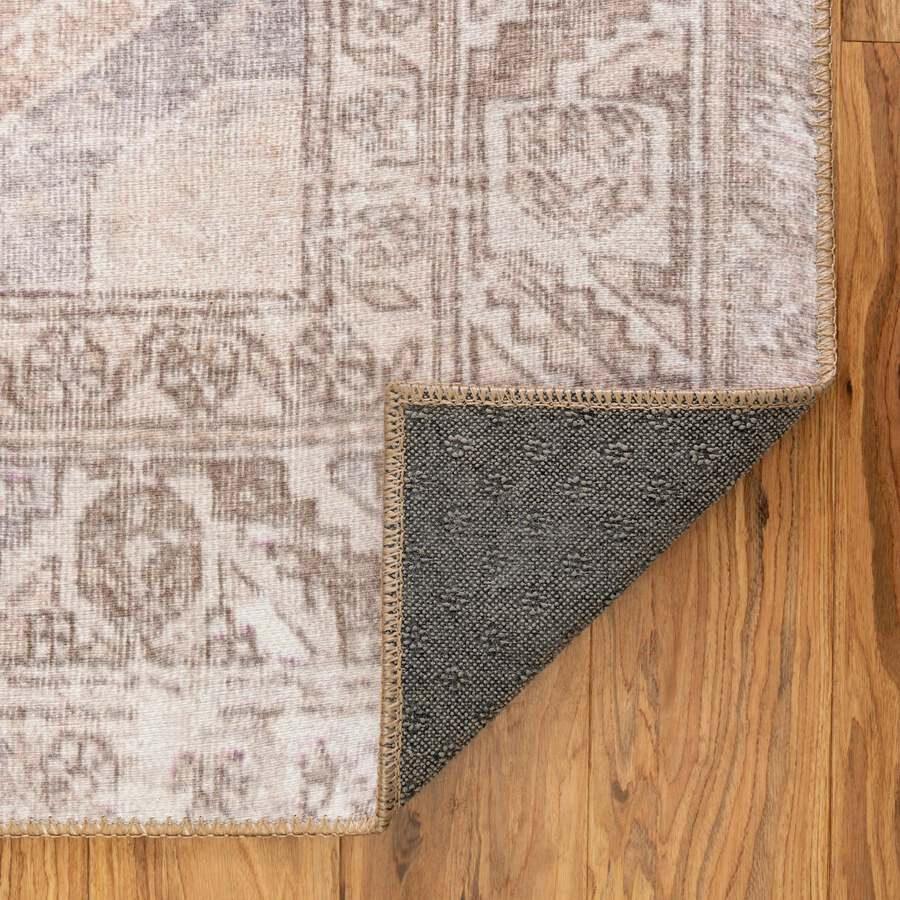 Unique Loom Indoor Rugs - Revival Asian 8x12 Rectangular Rug Gray