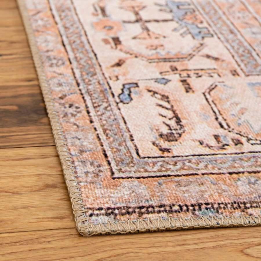 Unique Loom Indoor Rugs - Revival Asian 8x12 Rectangular Rug Light Blue