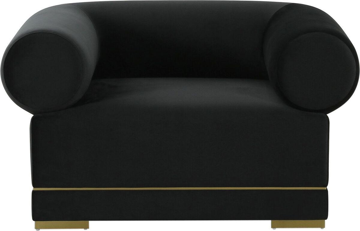 Buy Ricardo Black Velvet Accent Chair TOV x Voice Collection