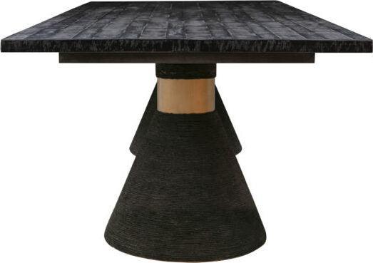 Tov Furniture Dining Tables - Rishi Black Rope Rectangular Table