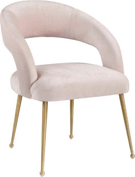 Tov Furniture Dining Chairs - Rocco Blush Velvet Dining Chair