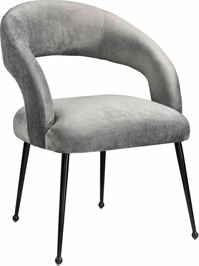 Tov Furniture Dining Chairs - Rocco Slub Grey Dining Chair