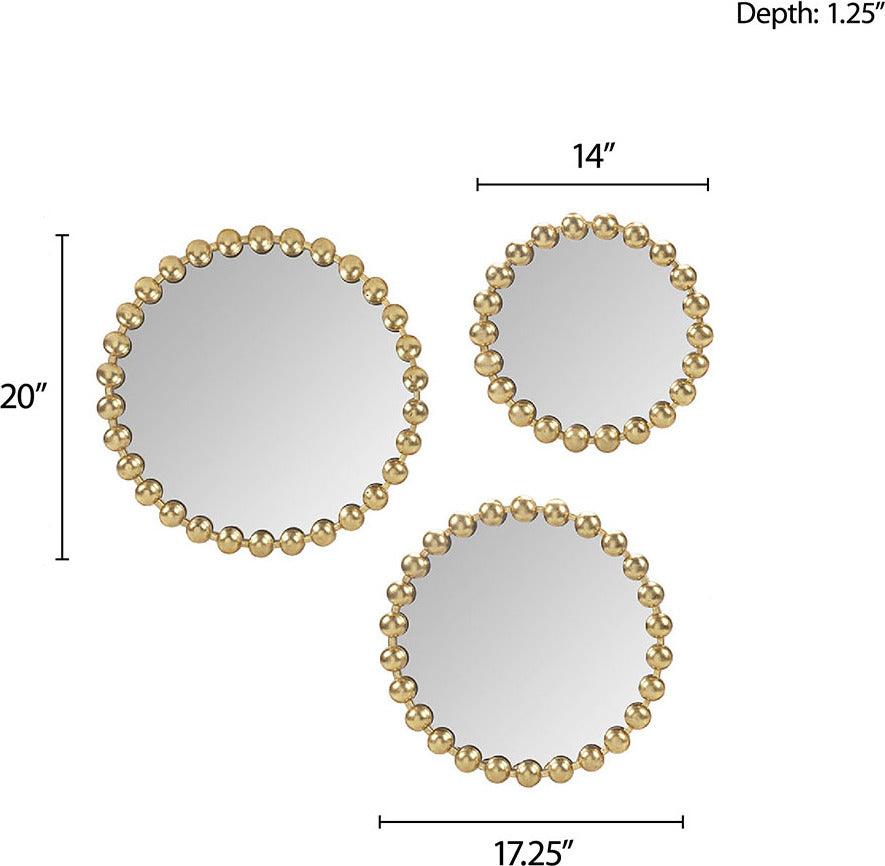 Mirrors - Bag of 10 - 25mm Round - Metal Designz