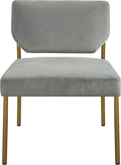 Olliix.com Accent Chairs - Roxie Metal Frame Slipper Chair Gray