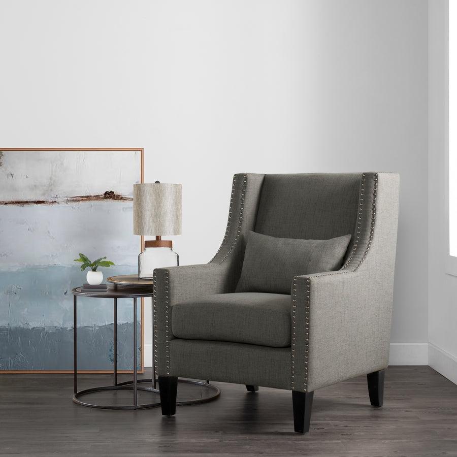 Elements Accent Chairs - Ryan Accent Arm Chair Charcoal