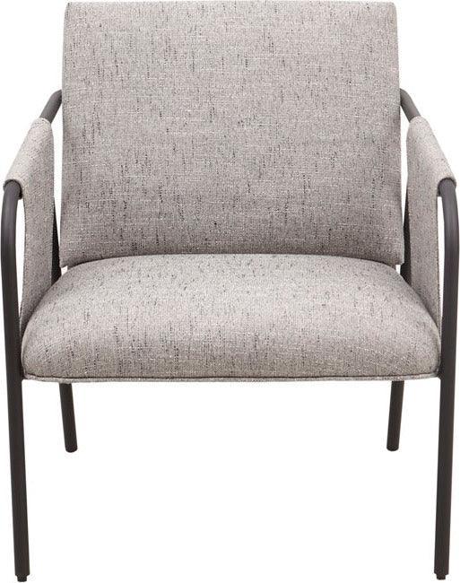 Olliix.com Accent Chairs - Ryan Metal Frame Accent Chair Matte Black