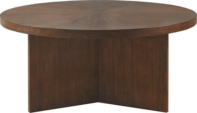 Olliix.com Coffee Tables - Sadie Round Coffee table Brown