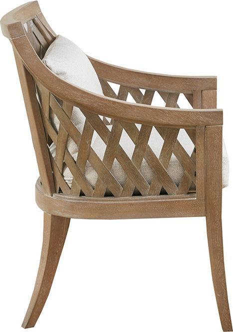 Olliix.com Accent Chairs - San Pedro Wood Barrel Chair Natural