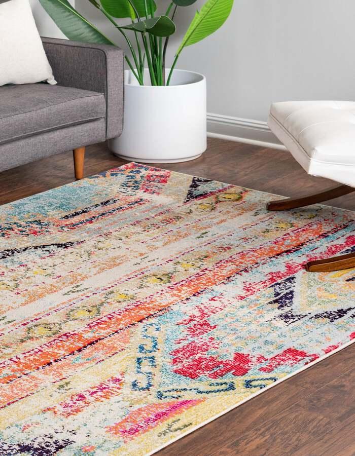 Unique Loom Indoor Rugs - Sedona Contemporary 10x14 Rectangular Rug Multi