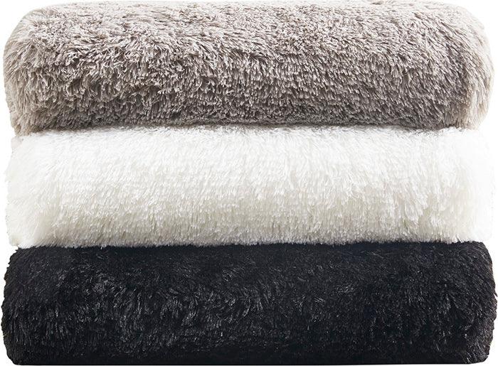 Buy Beautyrest Malea Weighted Shaggy Fur Blanket Black BR51 3077