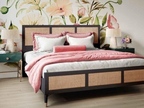 TOV Furniture Carmen Cane Bed - Queen