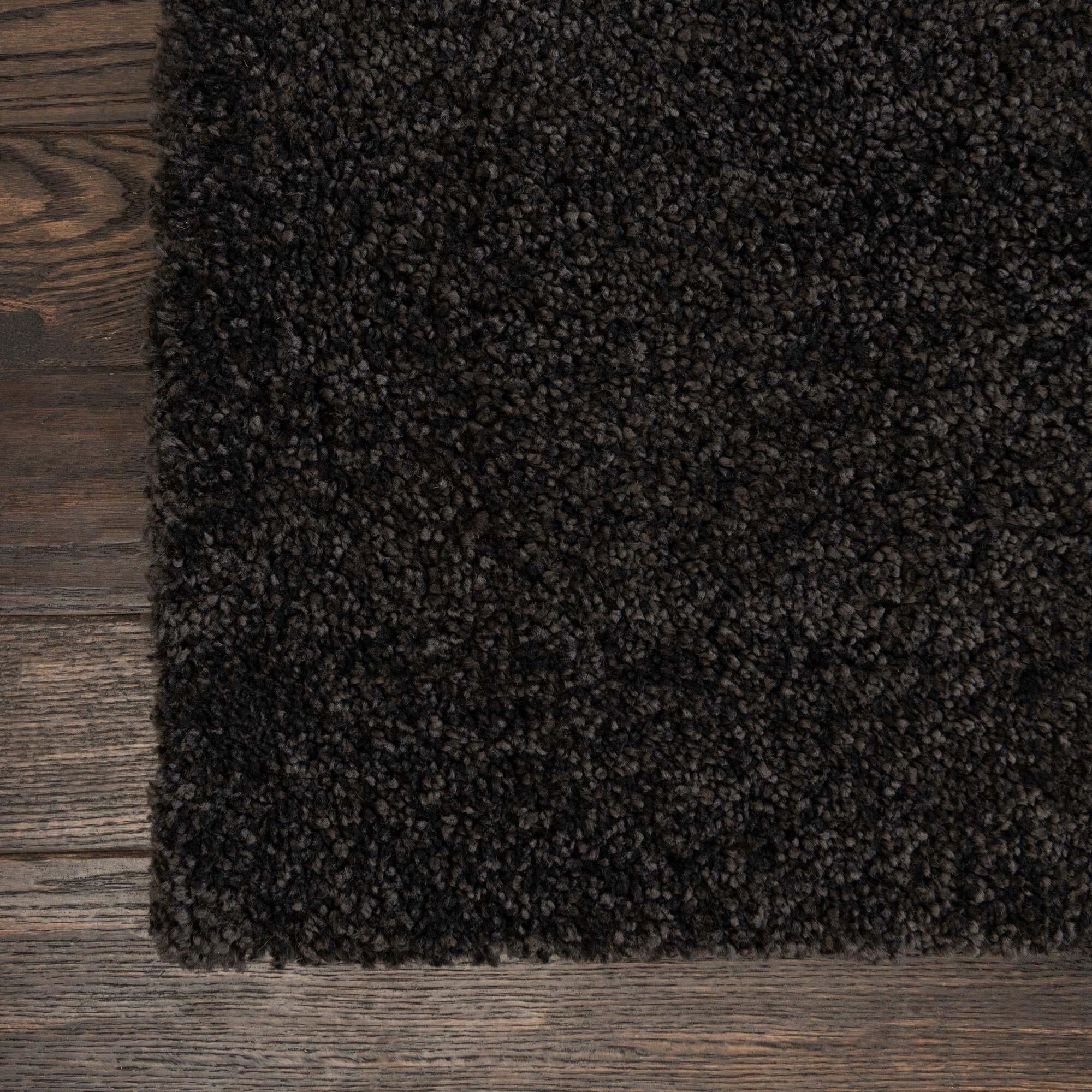 Unique Loom Indoor Rugs - Solo Solid Rectangular 8x10 Rug Charcoal