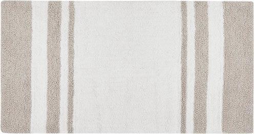 Madison Park Spa Cotton 24x72 Reversible Bath Rug in Taupe