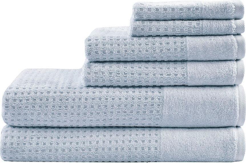 Olliix.com Bath Towels - Spa Waffle Bath Towel Blue