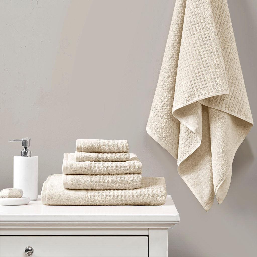 Olliix.com Bath Towels - Spa Waffle Bath Towel Taupe