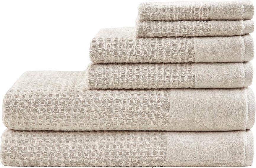 Olliix.com Bath Towels - Spa Waffle Bath Towel Taupe