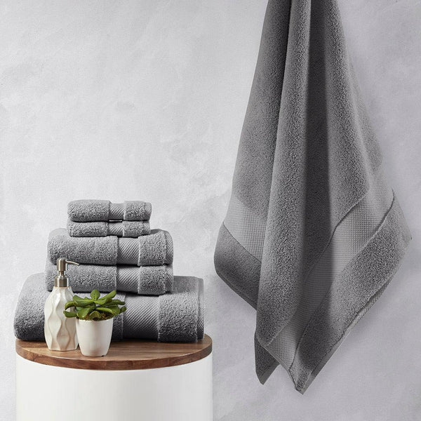 Charcoal bath towel set hot sale