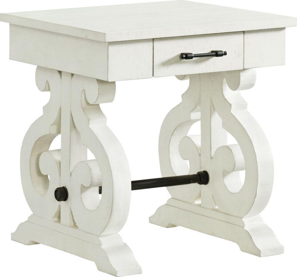 Elements Side & End Tables - Stanford Chair Side Table in White