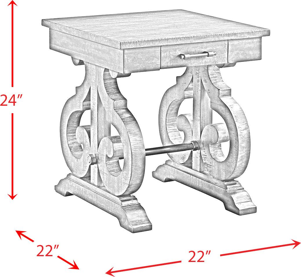 Elements Side & End Tables - Stanford Round End Table Smokey Walnut