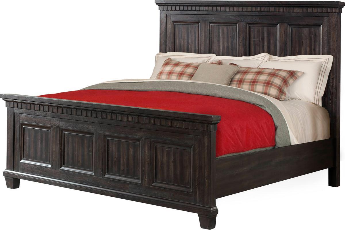 Elements Bedroom Sets - Steele King Panel 3PC Bedroom Set Smokey Walnut