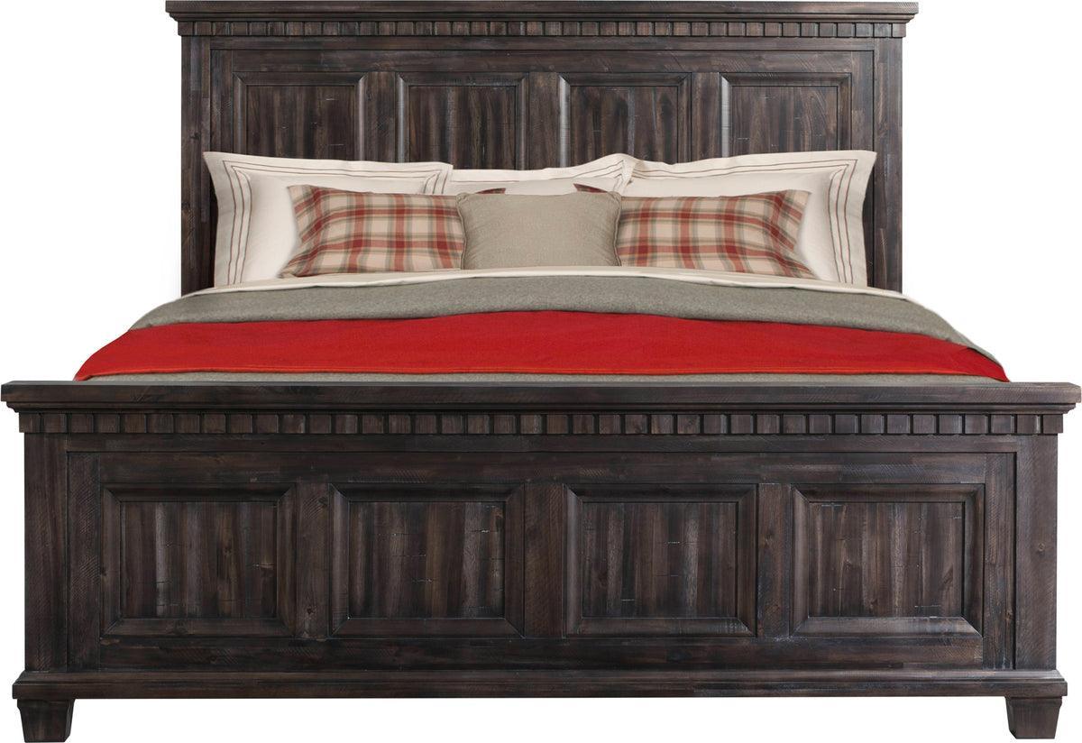 Elements Beds - Steele Queen Panel Bed Smokey Walnut