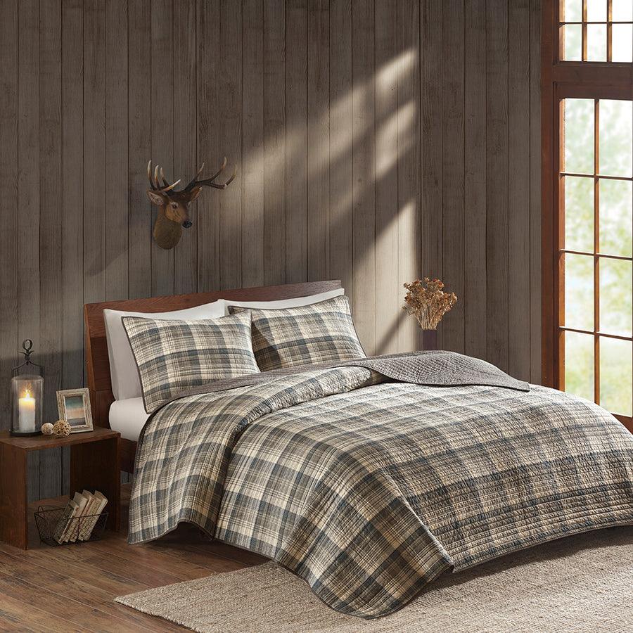 Woolrich Olsen Reversible Quilt Set - Cottage Styling Reversed to