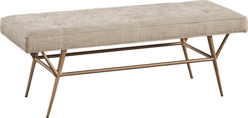 Olliix.com Benches - Tinsley Accent Bench Light Tan