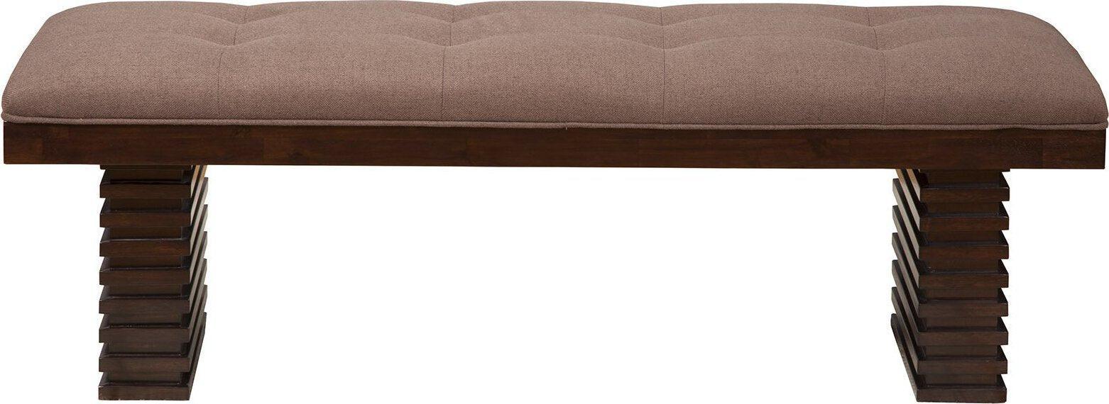 Alpine Furniture Benches - Trulinea Upholstered Dining Bench Dark Espresso