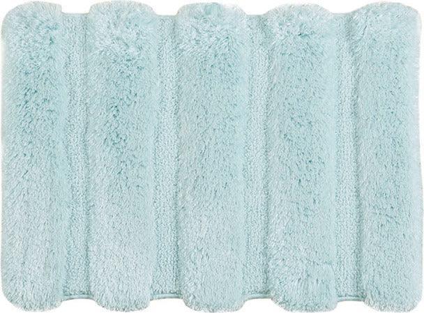 Olliix.com Bath Rugs - Tufted Pearl Channel 17" Bath Rug Seafoam