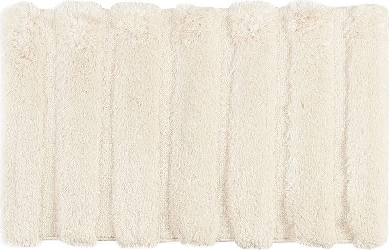 Olliix.com Bath Rugs - Tufted Pearl Channel 21" Bath Rug Wheat