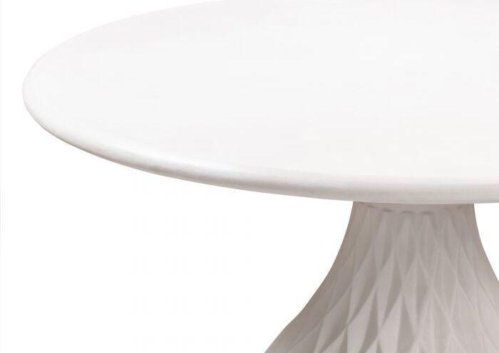 Tov Furniture Dining Tables - Tulum Ivory Concrete Dining Table