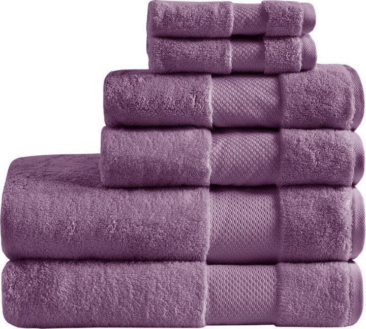 Madison Park Signature 6 Piece Turkish Cotton Bath Towel Set Natural