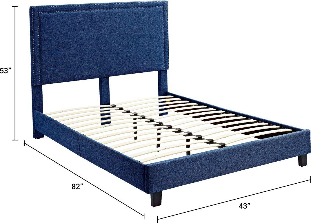 Elements Beds - Twin Platform Bed Blue