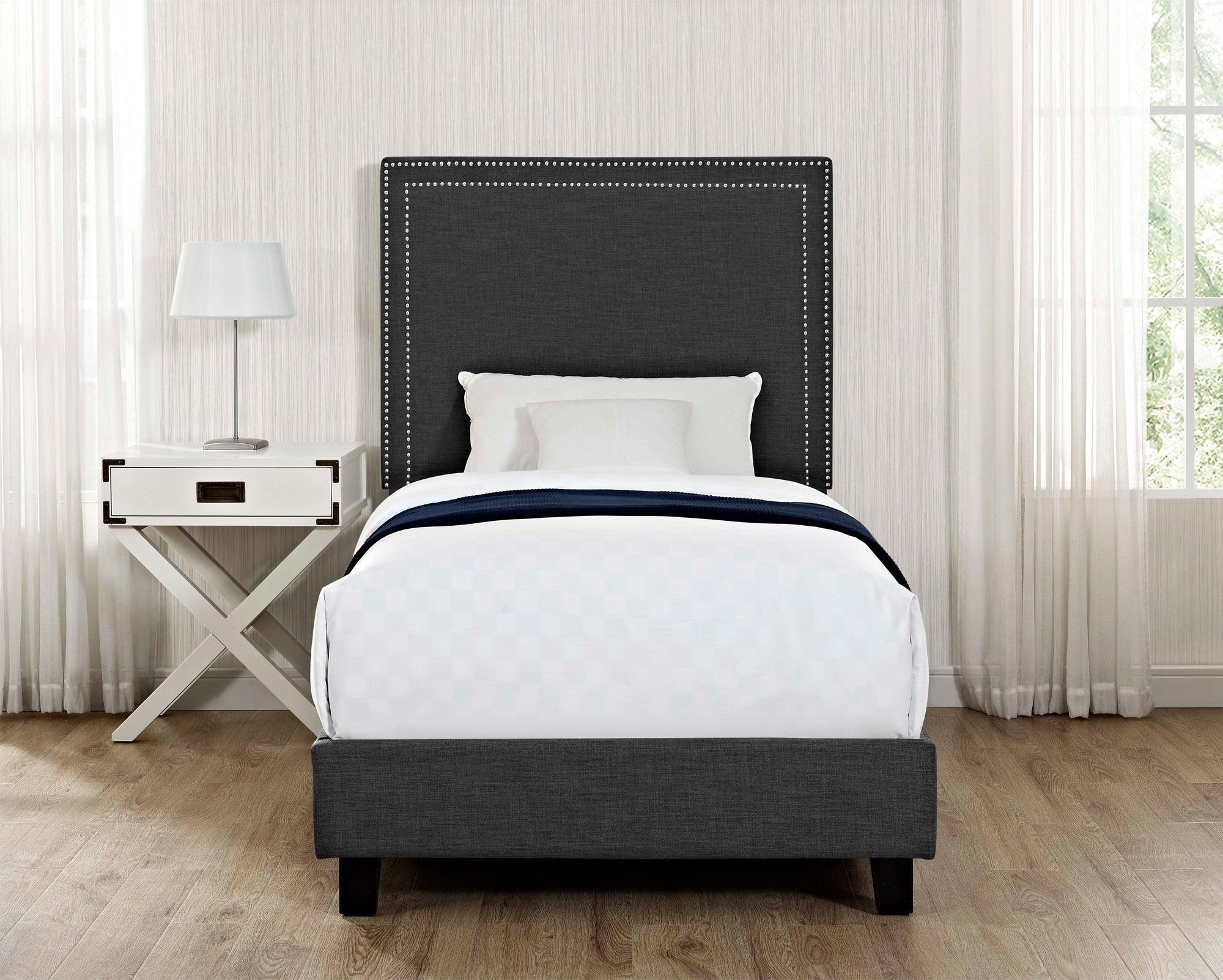 Elements Beds - Twin Platform Bed Charcoal