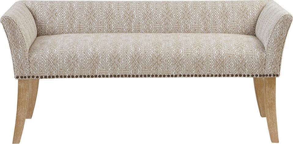 Olliix.com Benches - Welburn Accent Bench Taupe Multicolor