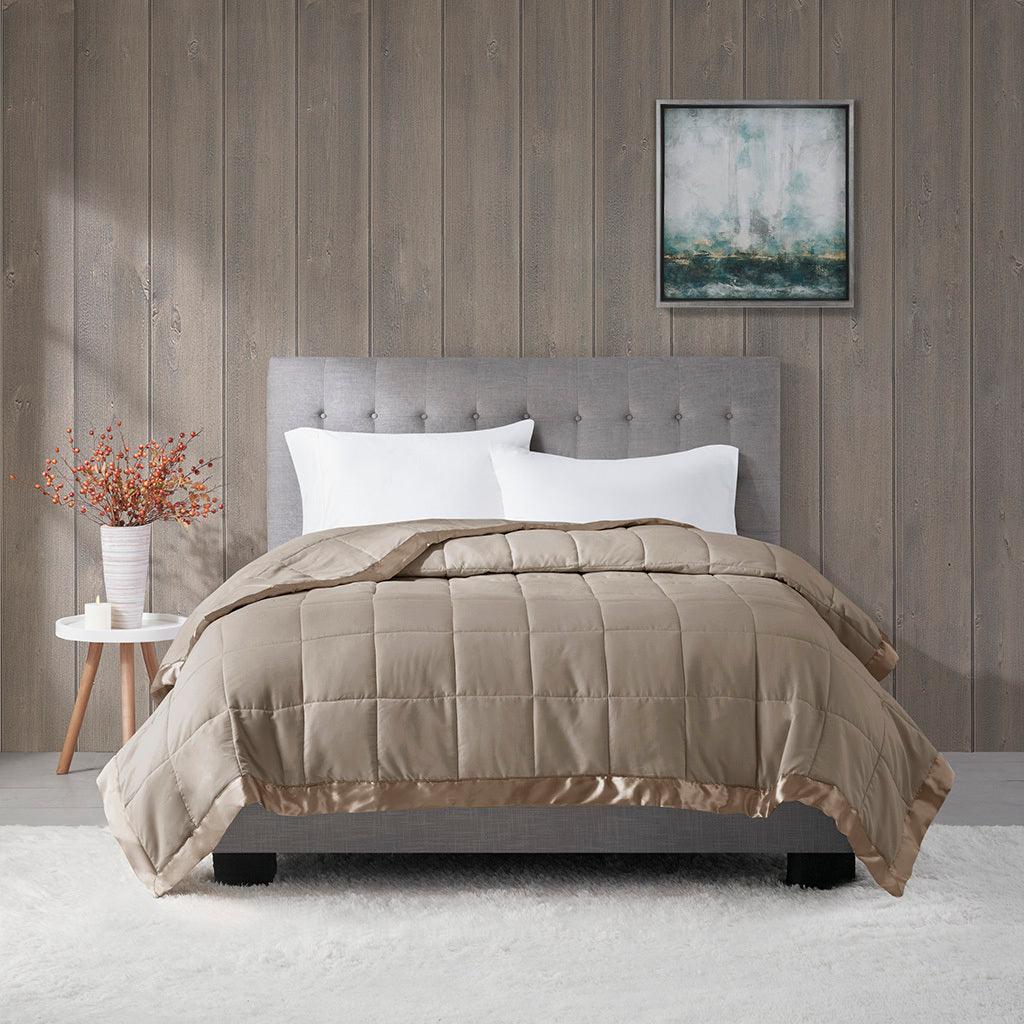 Olliix.com Comforters & Blankets - Windom All Season King Alternative Blanket Brown