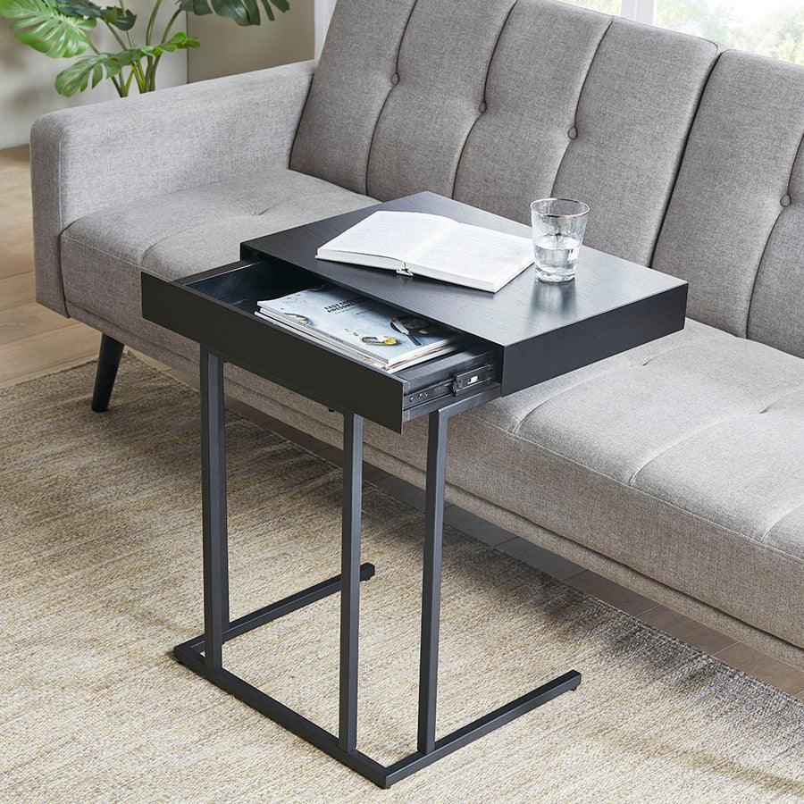 Olliix.com Side & End Tables - Wynn Pull Up Table Black